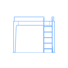Furniture Bunk Beds Loft Beds Perch Loft Bed Tracing Svg Vector, Free Vectors File